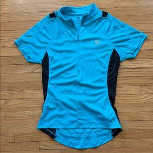 Like New Pearl Izumi Aqua Cycling Top with Black Accents